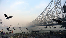 豪拉大桥在加尔各答