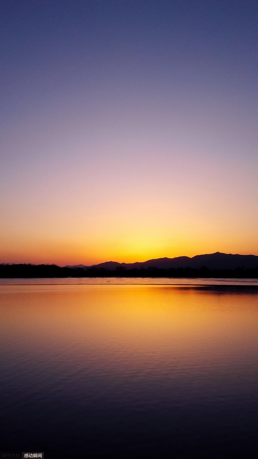 夕阳昆明湖