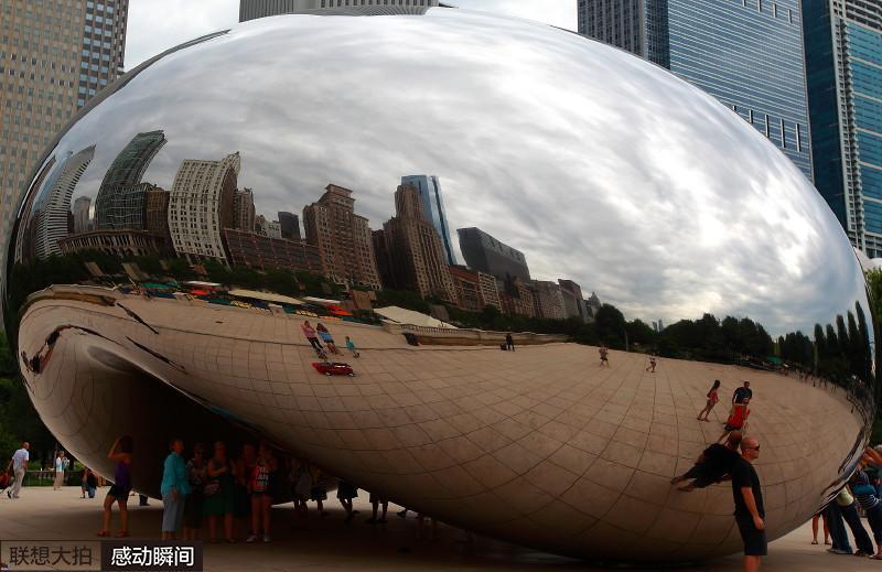 芝加哥世界著名的“大蚕豆”